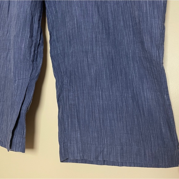 Athleta Retreat Wide Leg Linen High Rise Pants 3X Pull on Drawstring Vacation - Picture 7 of 12